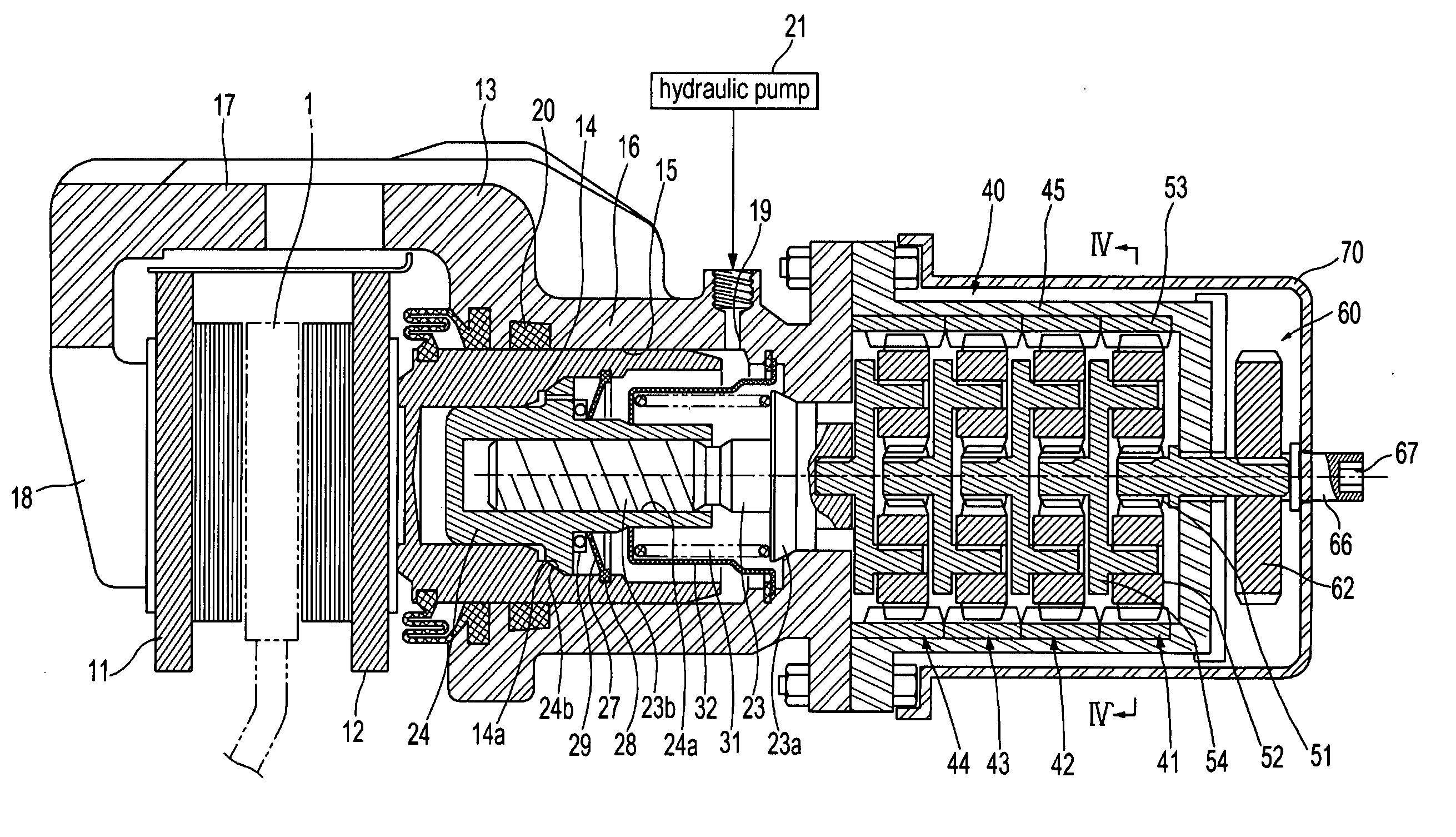 Disc brake with parking function