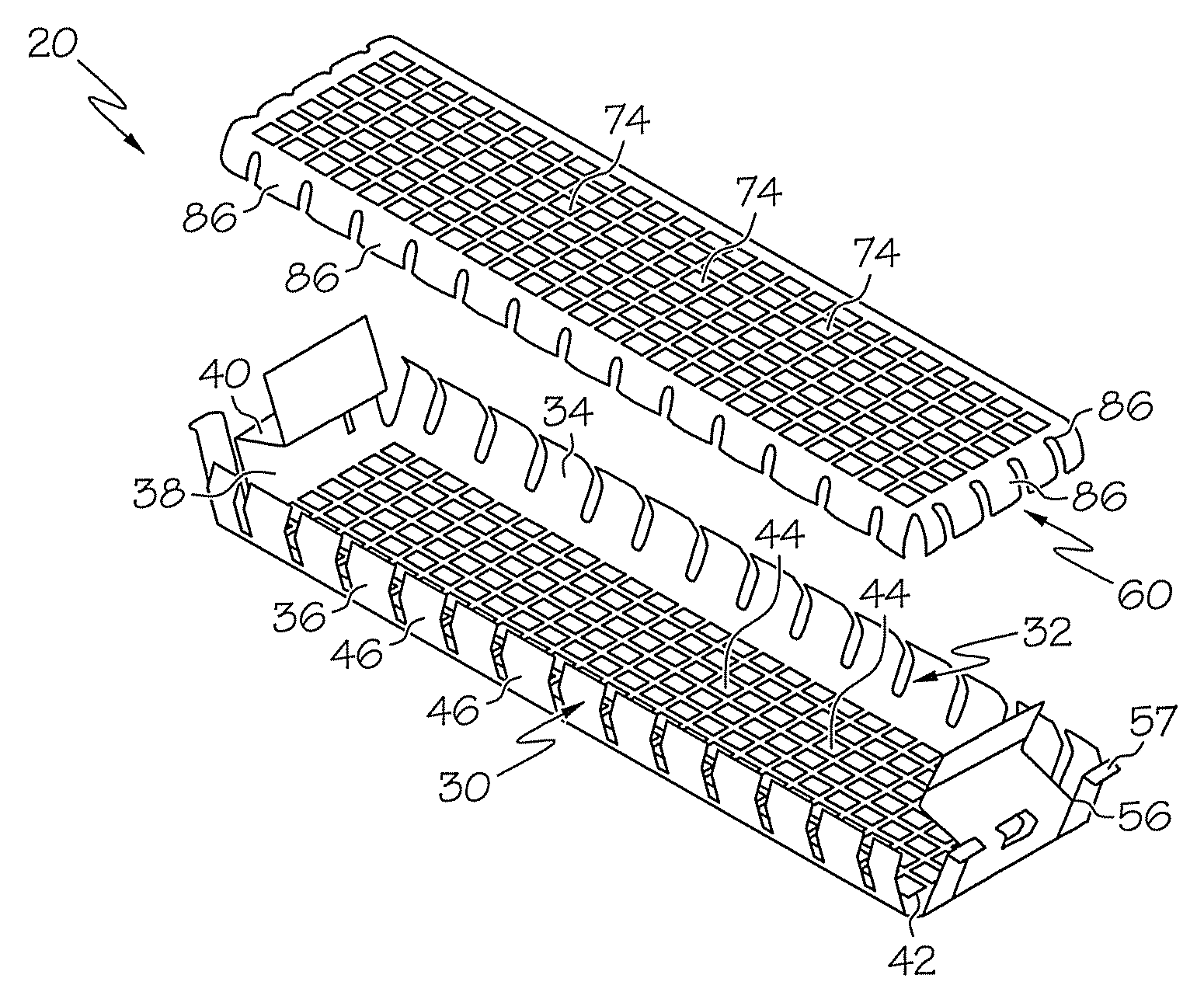 EMC gasket filler and method