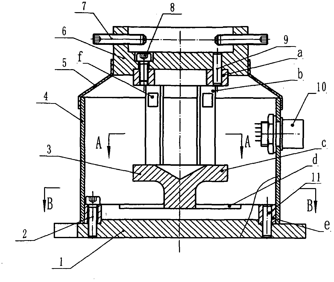 Sensor for measuring rotary machining torque and axial force