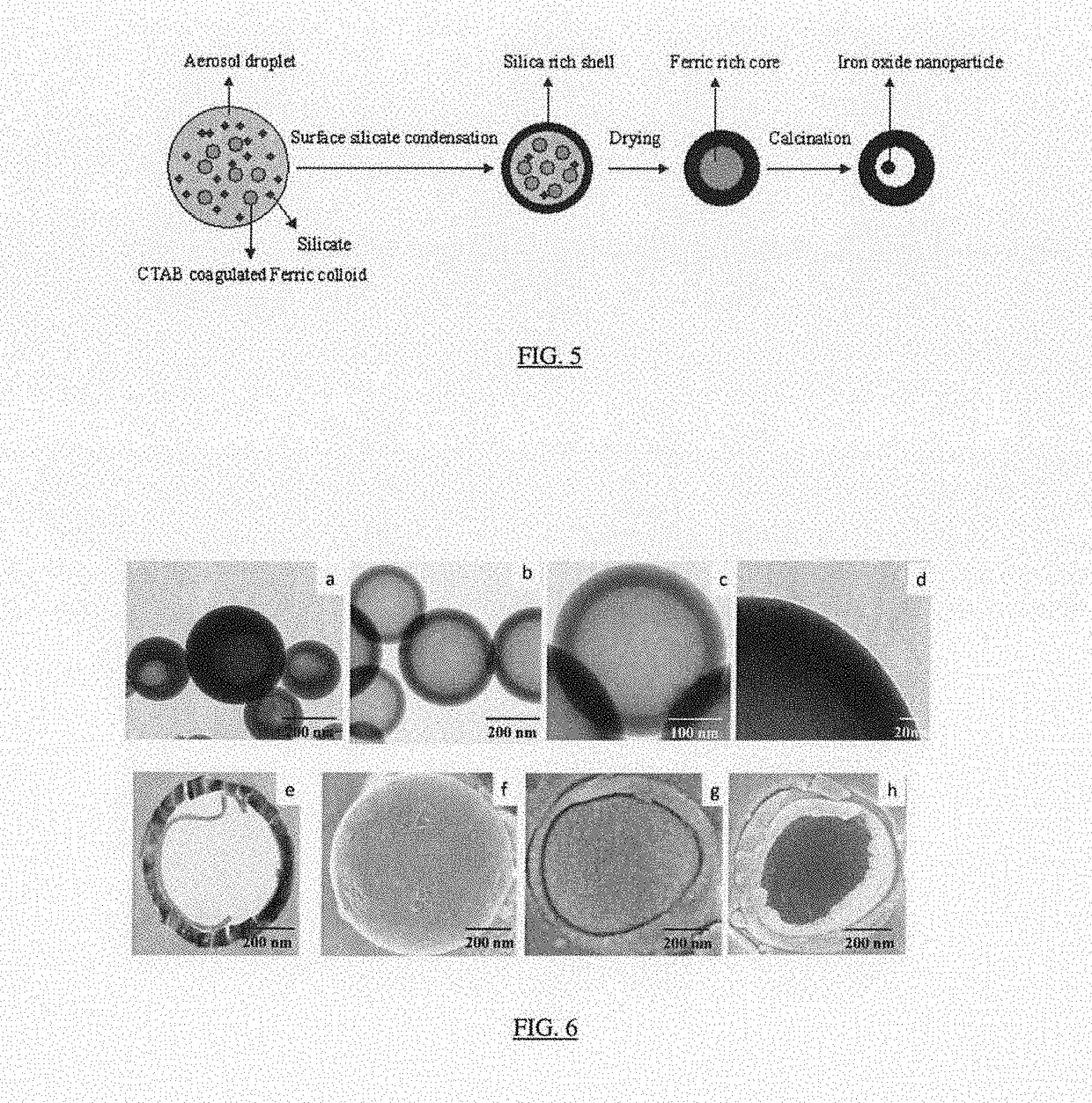 Hollow nanoparticles with hybrid double layers