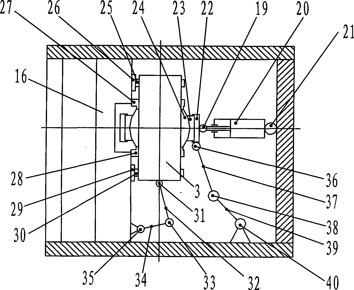 Fatigue-tesing machine for ball socket bearing of helicopter main rotor