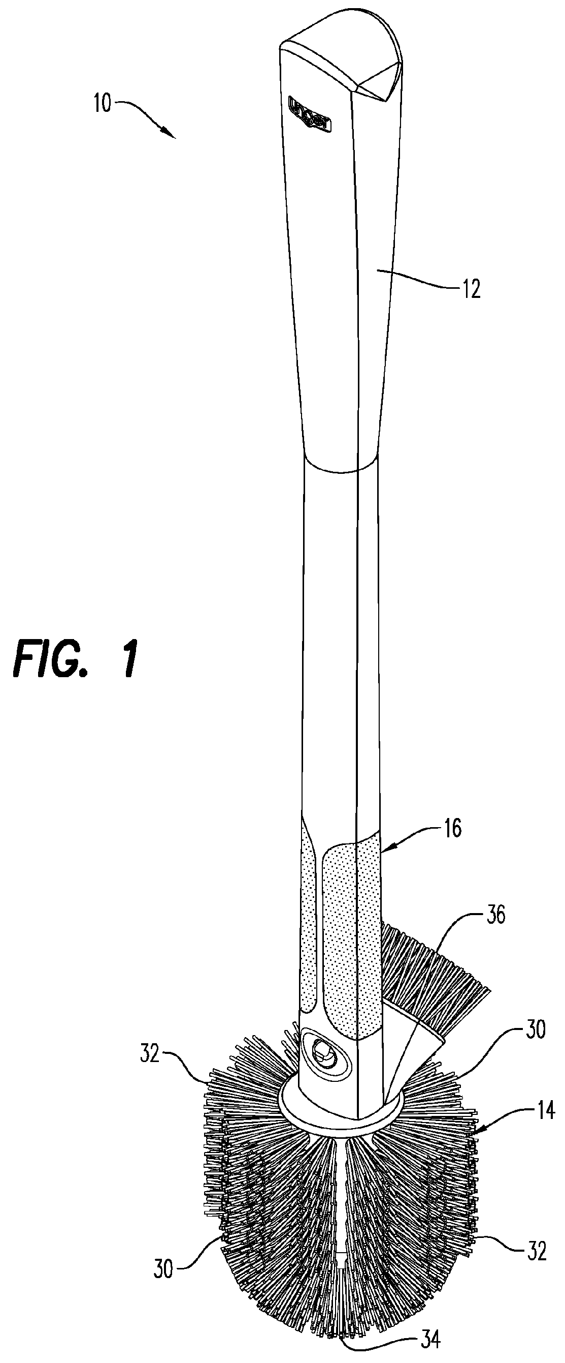 Cleaning devices with selectively flexible or rigid handles