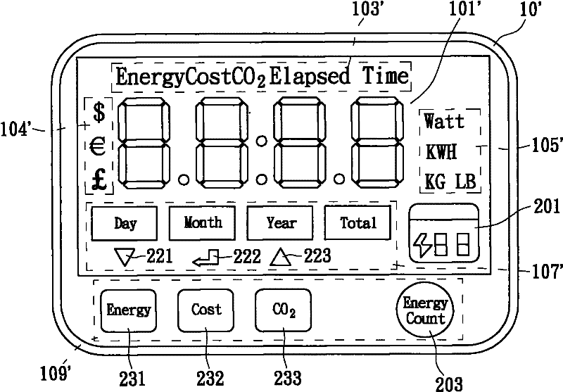 Electric power information display interface and method as well as device