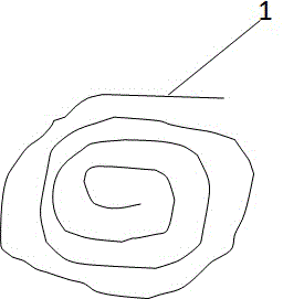 Digital signal transmission core wire made from gradient functional material