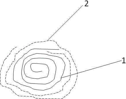 Digital signal transmission core wire made from gradient functional material