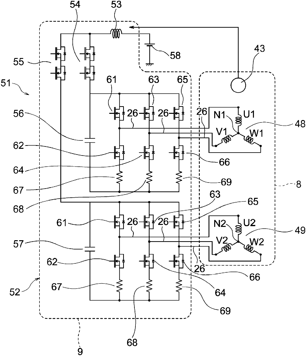 Electric driving device