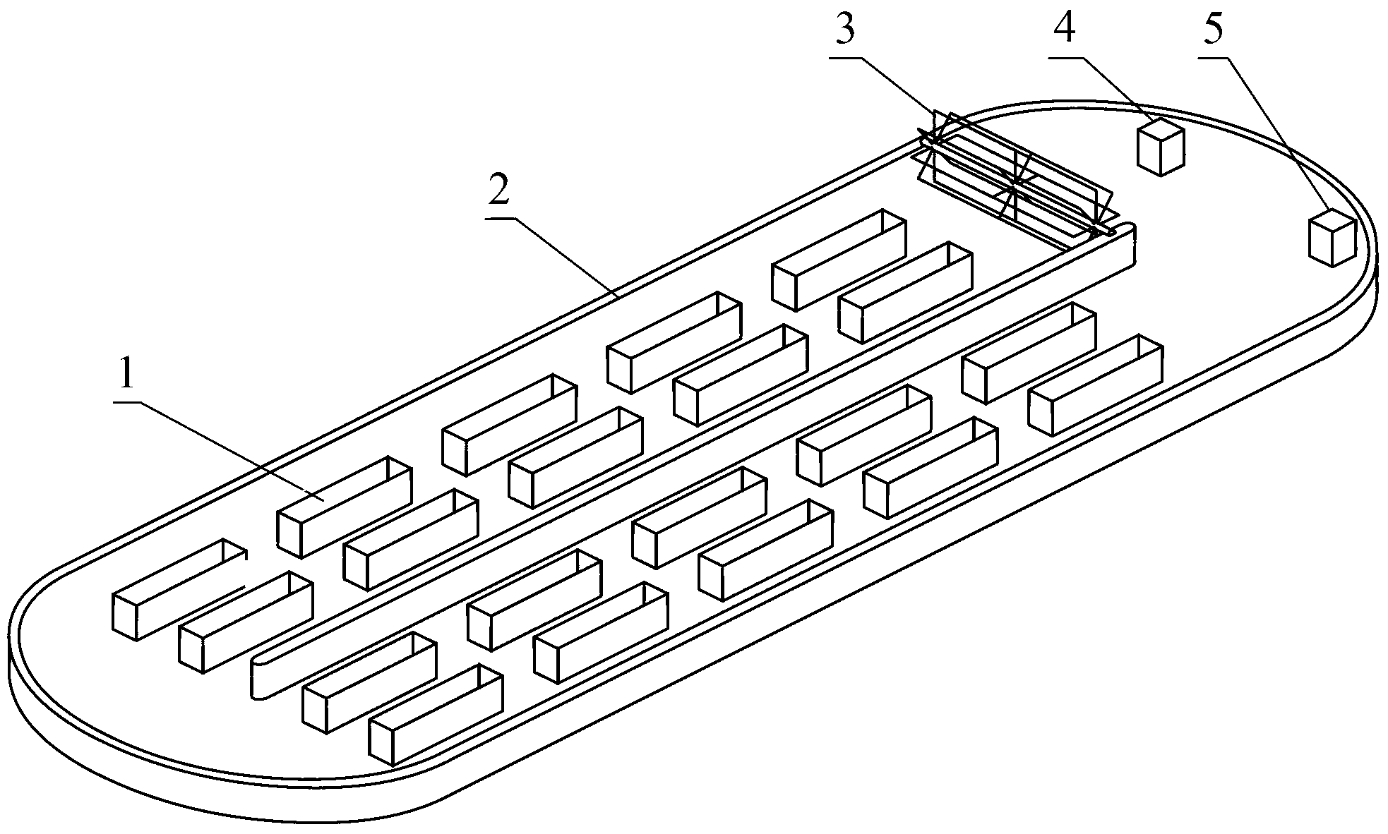 Solar energy internal light source microalga bioreactor