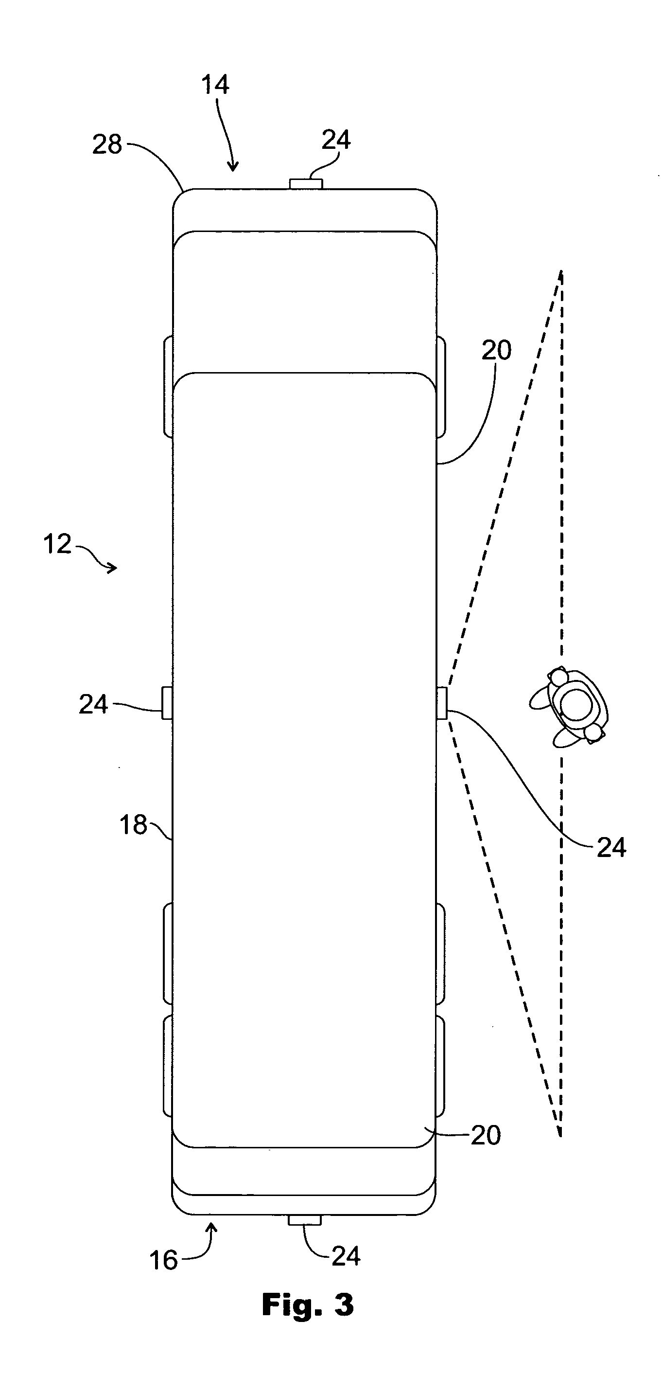 Vehicle mounted pedestrian sensor system