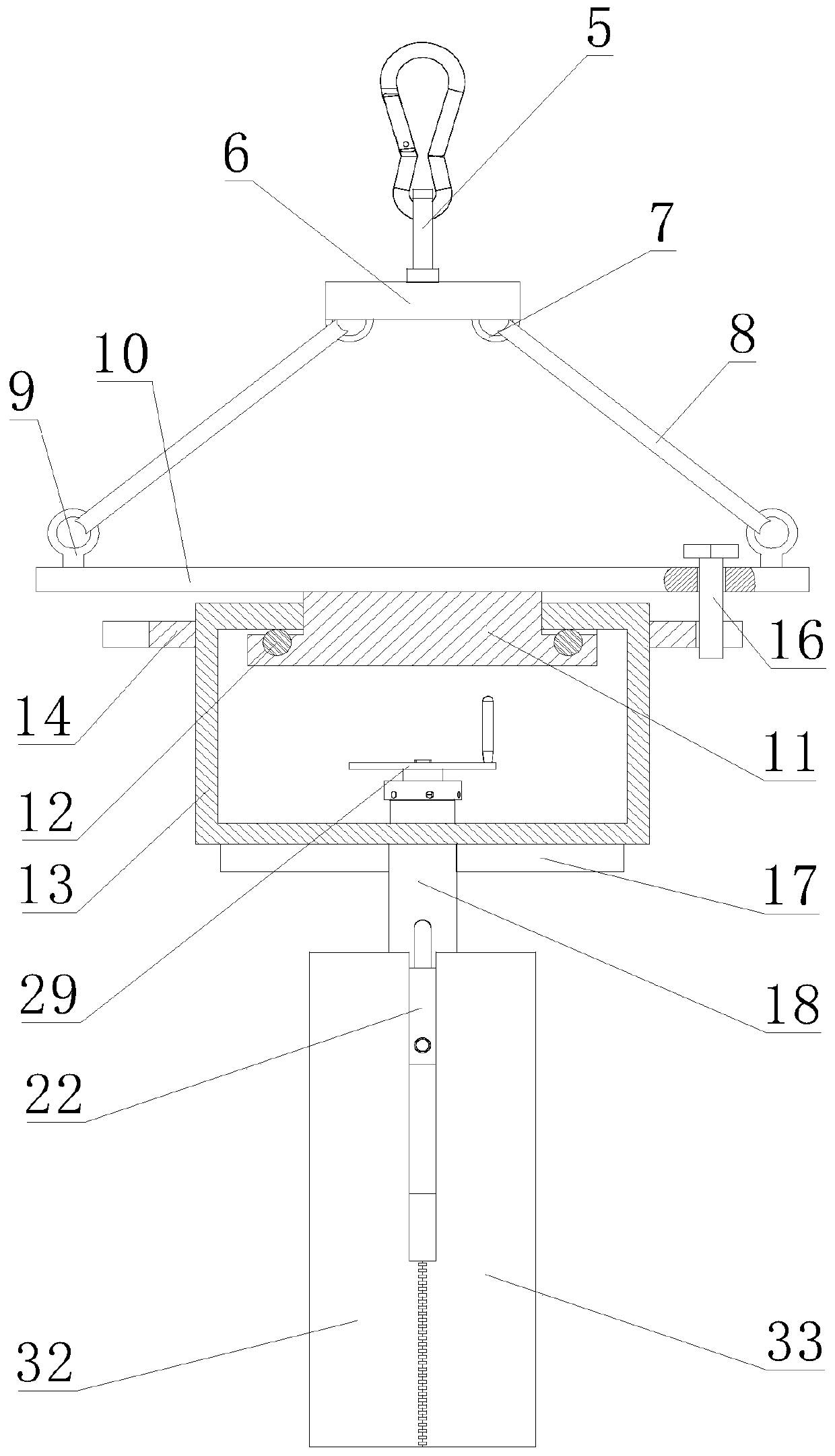 Multi-angle movable glass lifting device