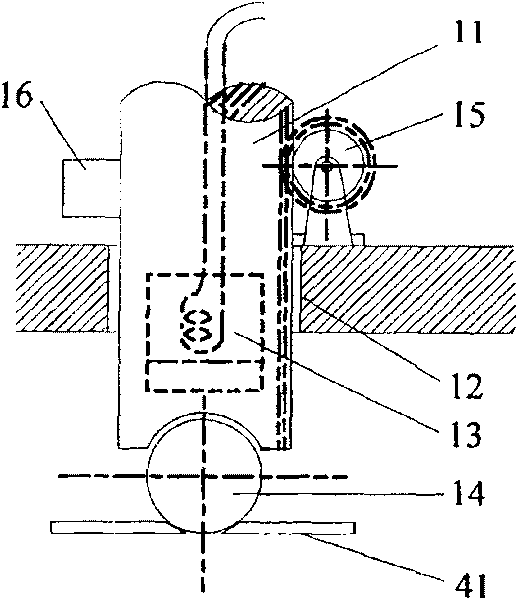 Automatic detector for spring leaves used for geophone