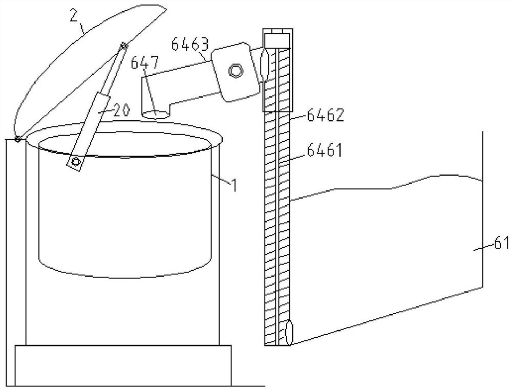 Feeding device for cooking equipment