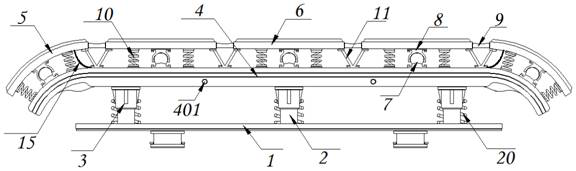 Pressure relief type automobile front bumper