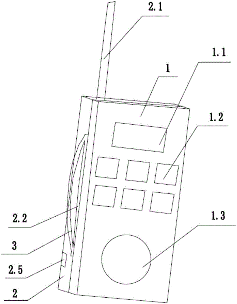 Lifting carrying type Beidou handheld device