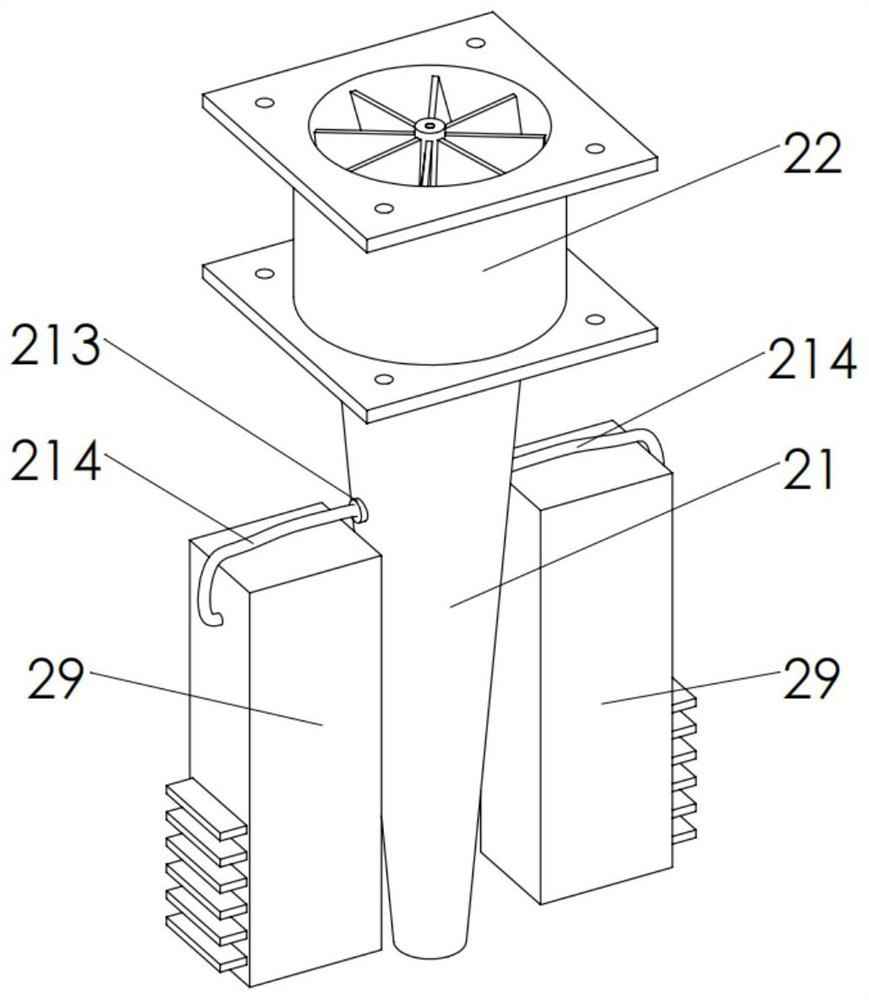 A deflector air channel assembly