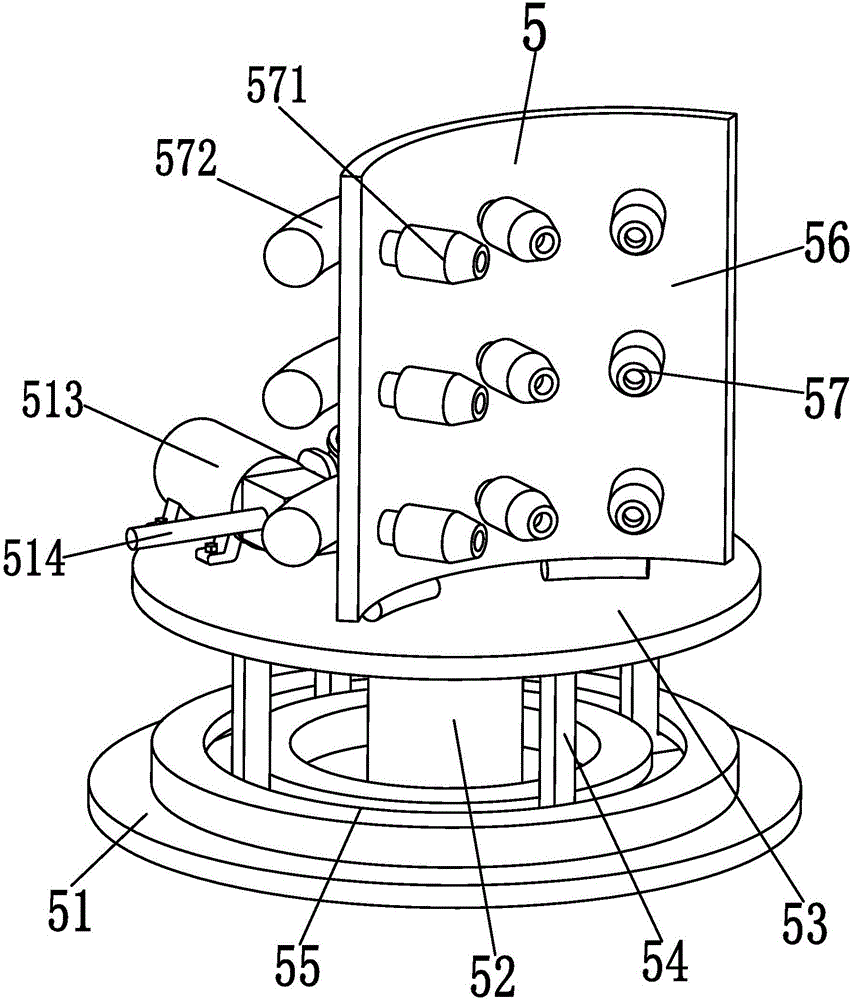 Spraying dust-collecting robot for down-the-hole drill drilling