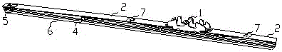 Connecting structure and wiper using connecting structure