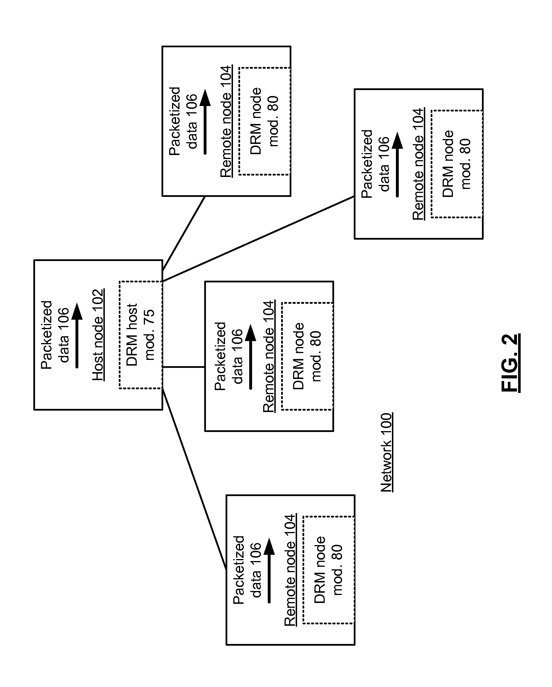 Distributed digital rights management node module and methods for use therewith
