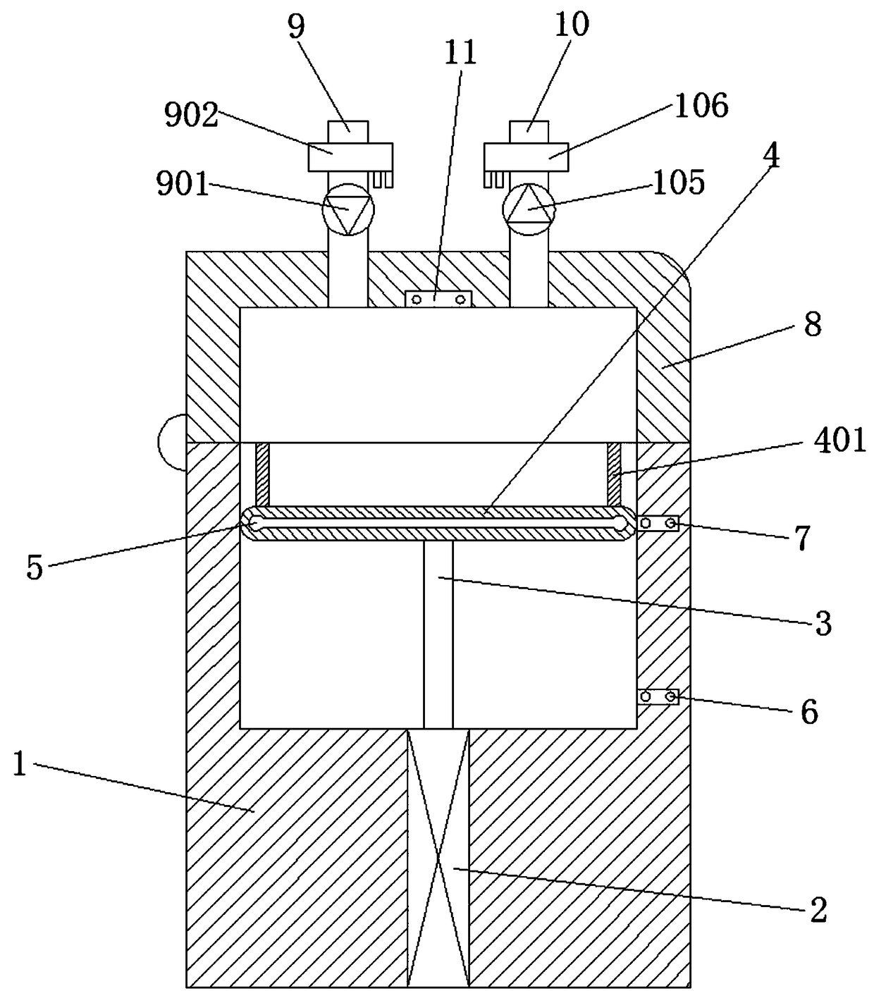 Calcination device for chemical production