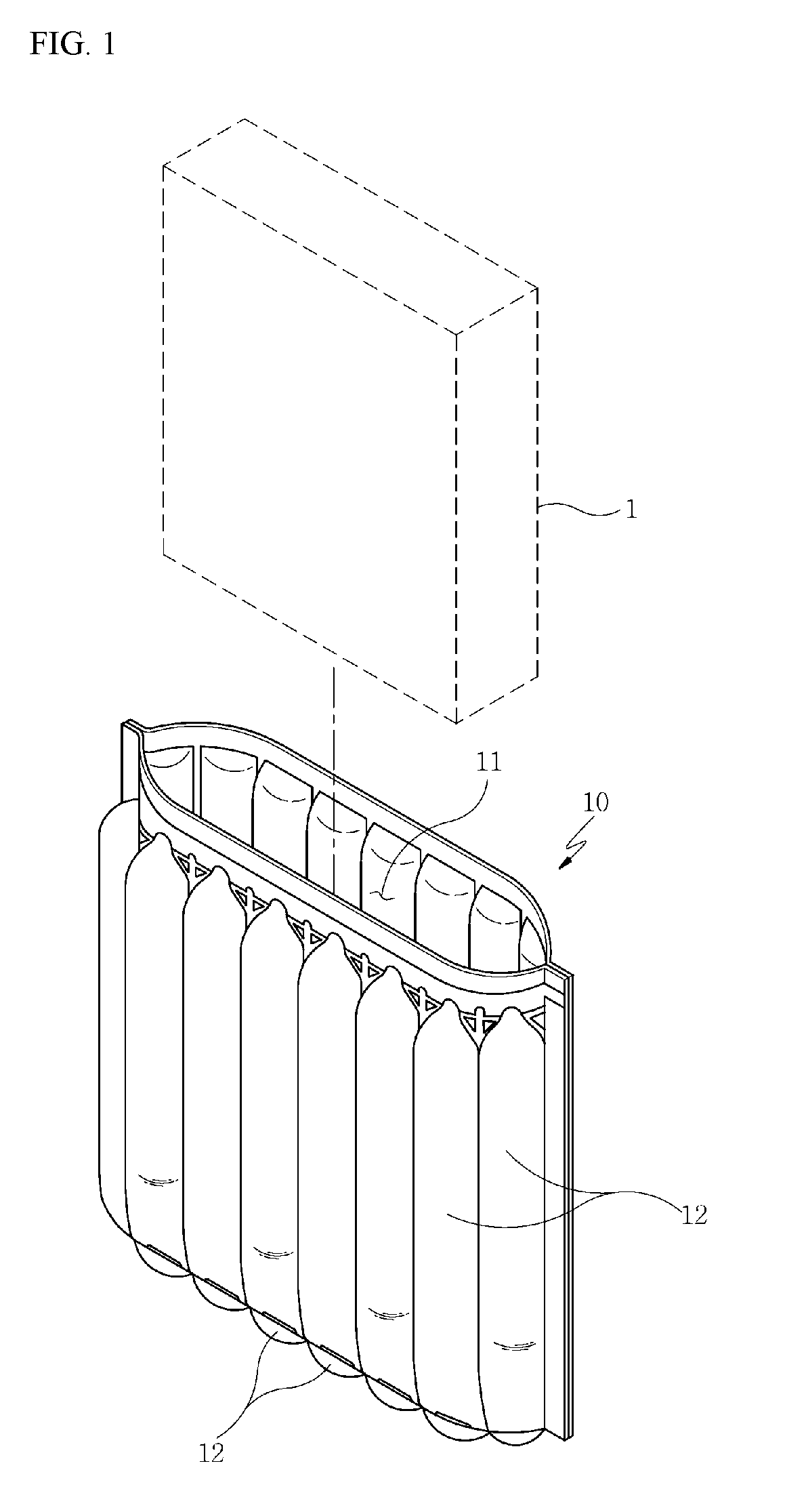 Shock-absorbing packing box