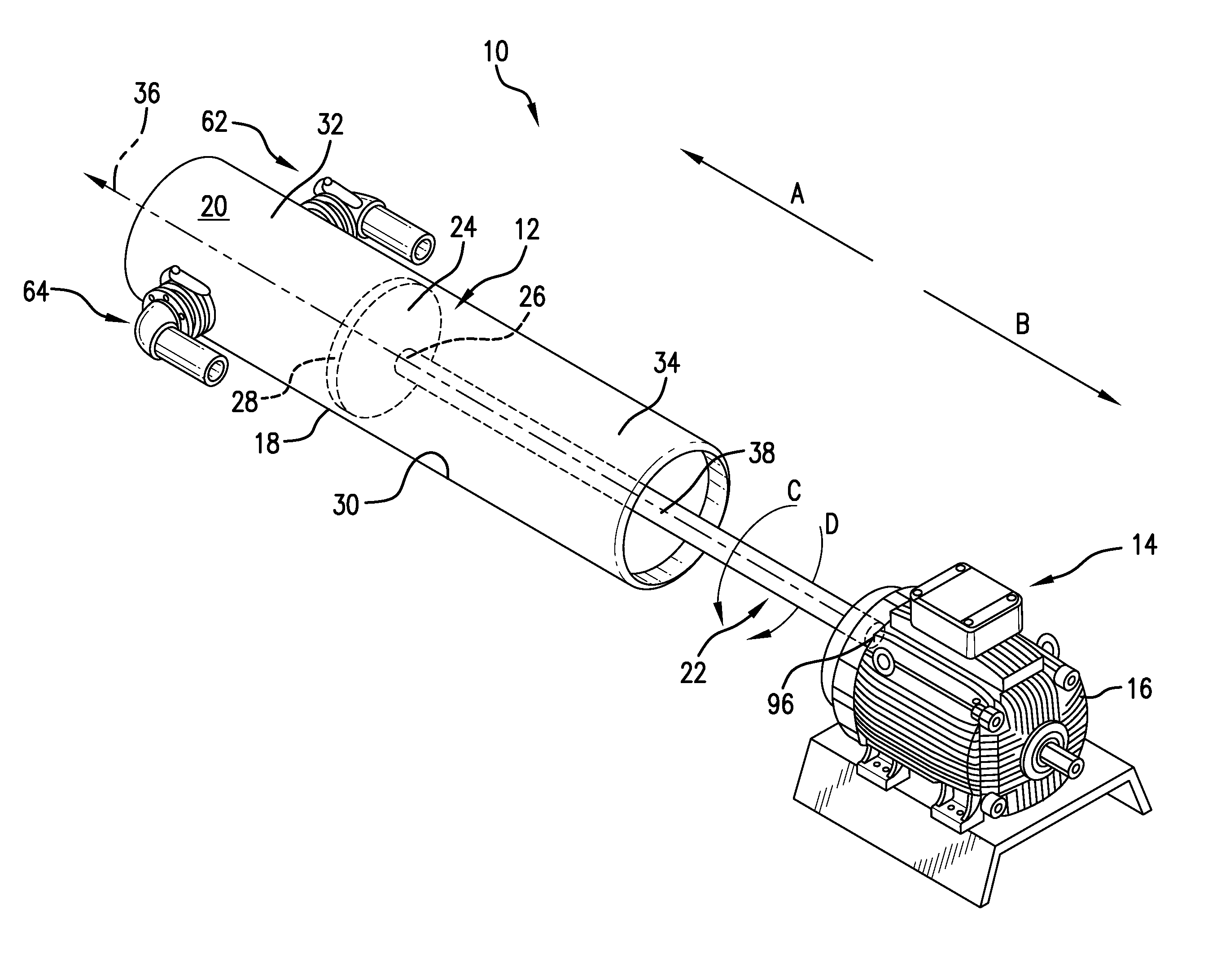 Fracturing pump assembly and method thereof