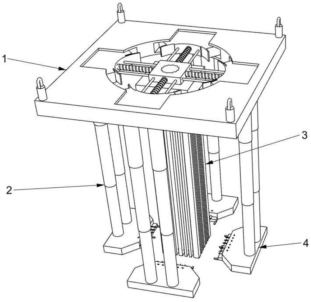 Constructional column steel bar automatic binding device for house building engineering