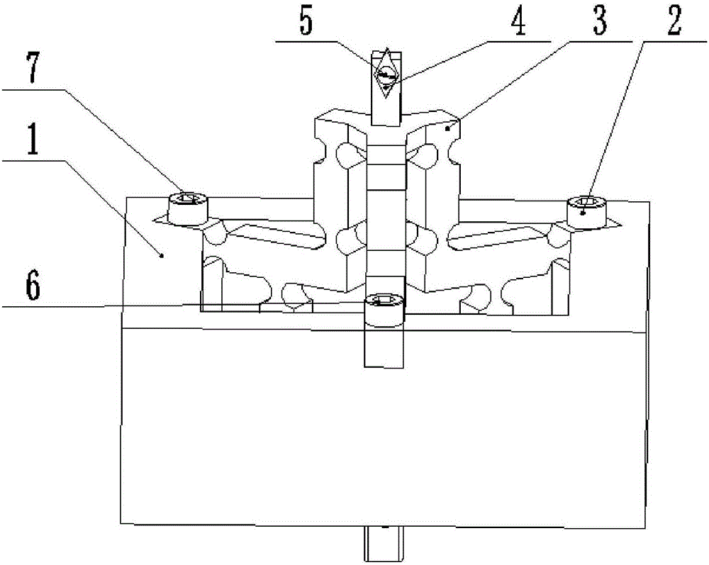 Three-dimensional ultrasonic elliptical vibration cutting device of parallel structure and track generating method