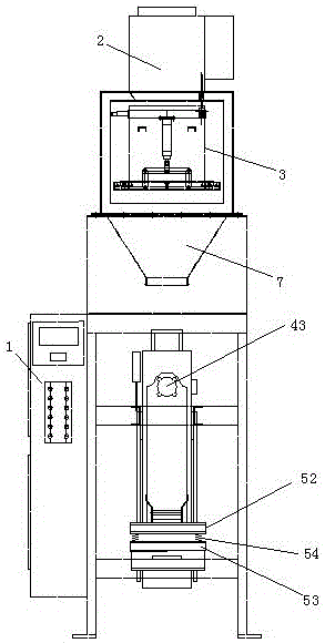 Dual measuring hopper type automatic valve port packaging machine