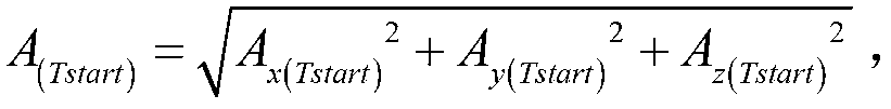 Human fall detection method based on triaxial acceleration