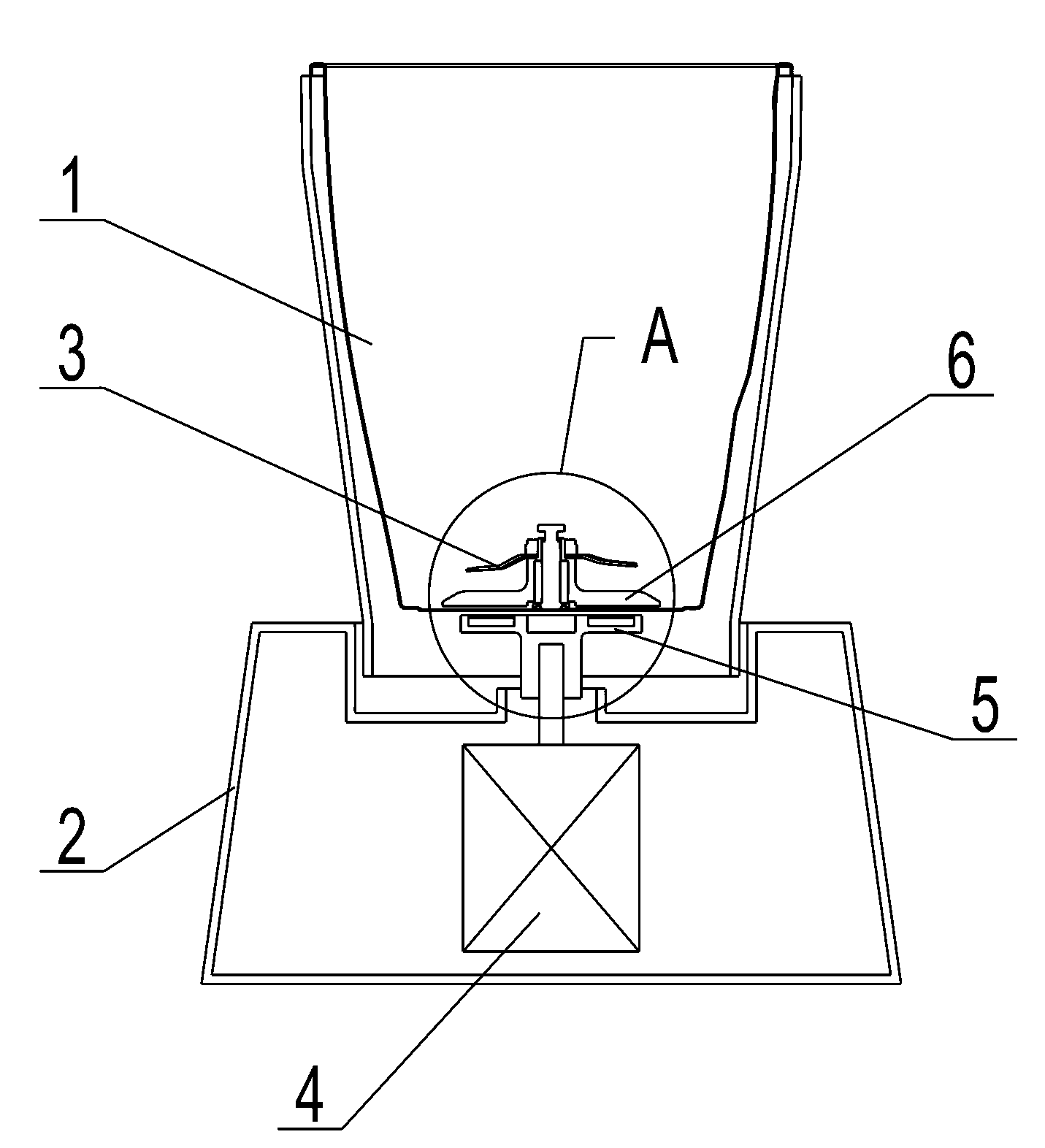 Indirectly driven food processor