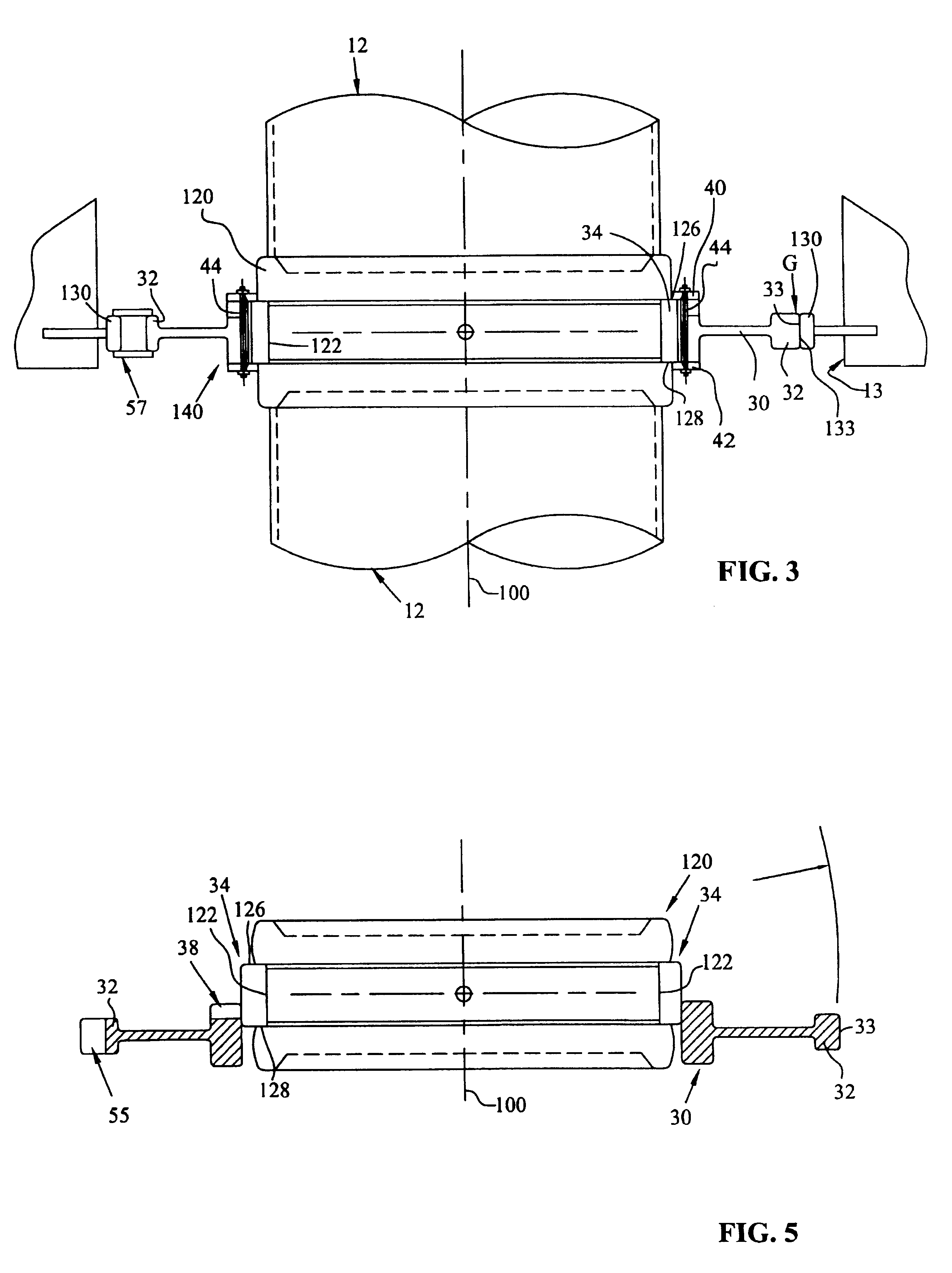 Radial bearing arrangement and method for installation