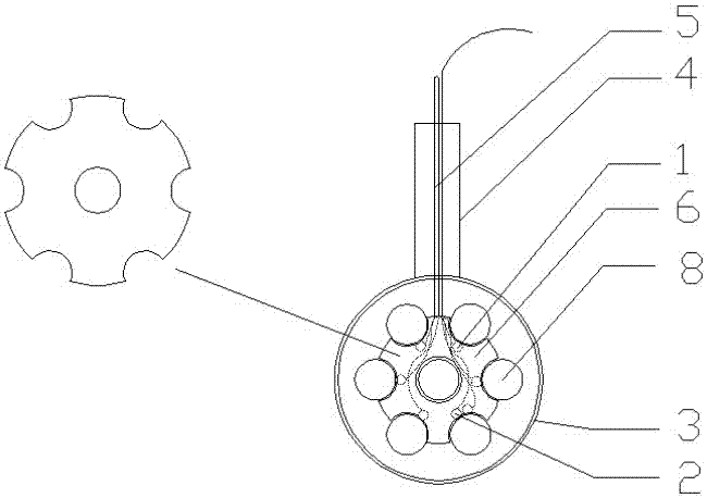 Apparatus used for monitoring loss of pre-stress of steel stranded wires