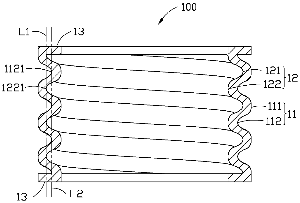 Damping elastic device