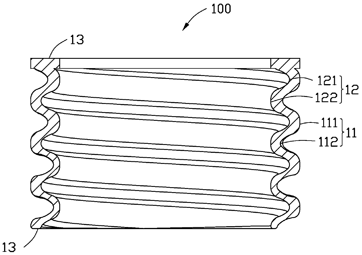 Damping elastic device