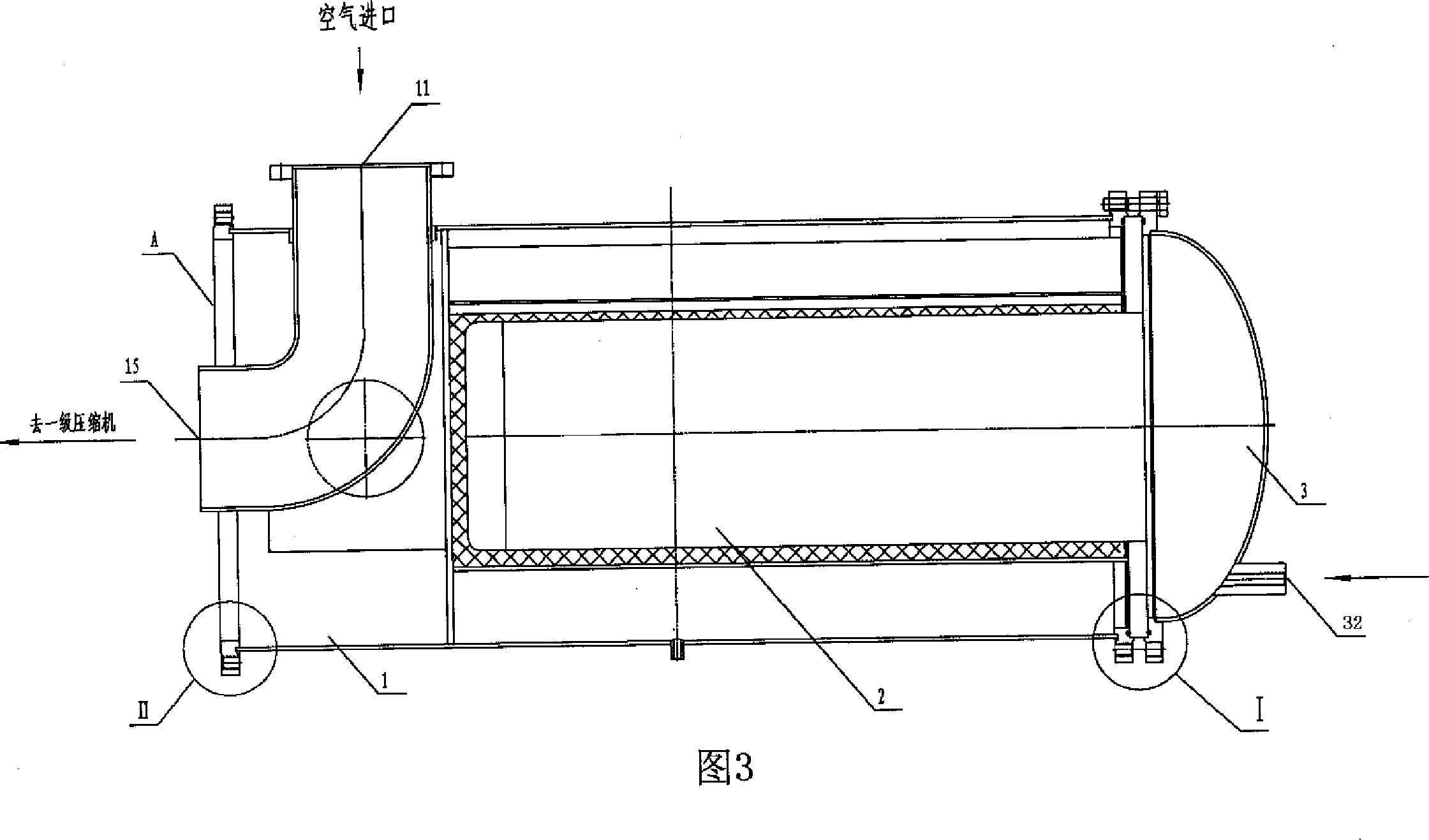 Compressor intercooling system