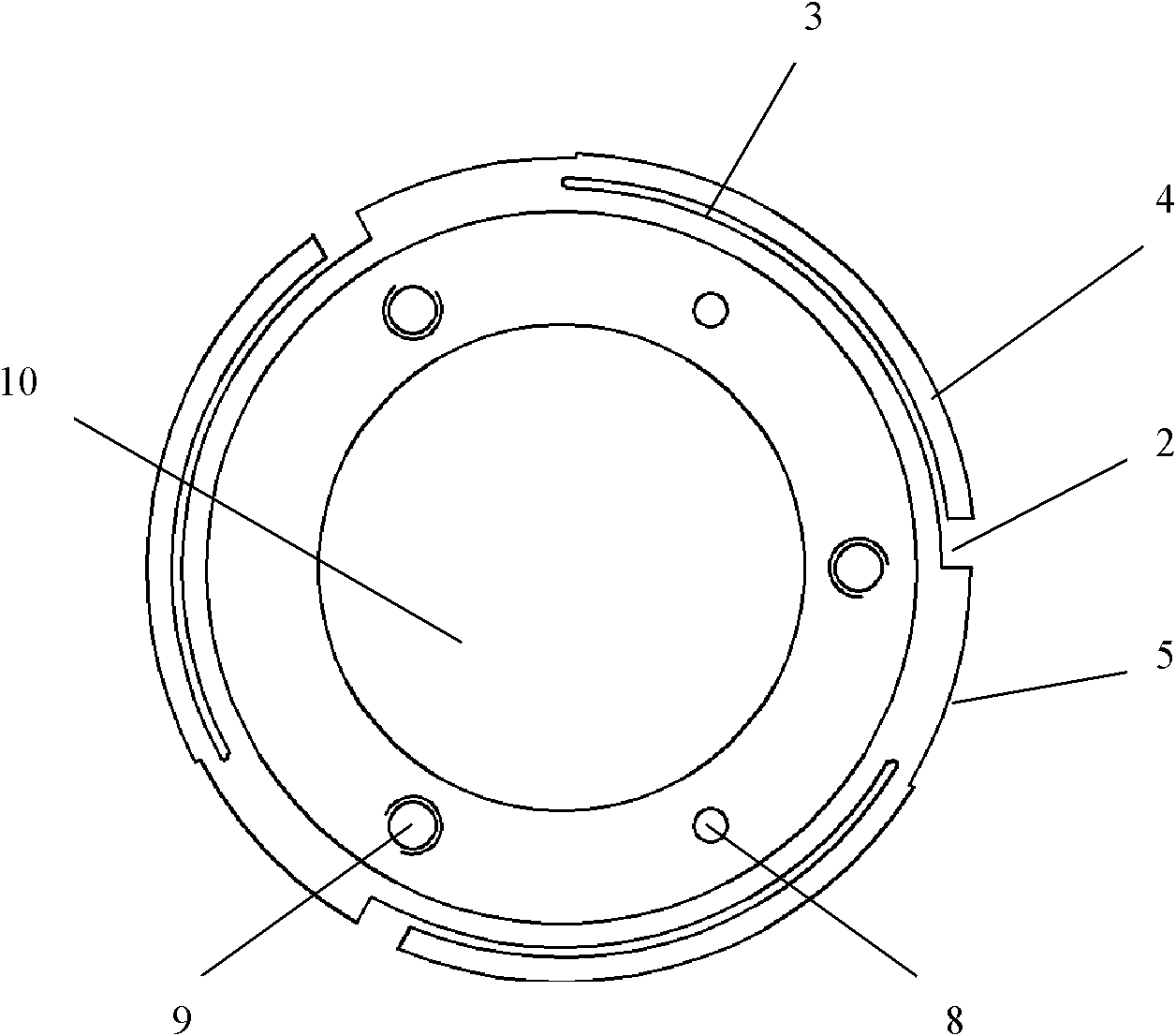 Single-point supporting flexible section for small-aperture reflecting mirror of space optical remote sensor