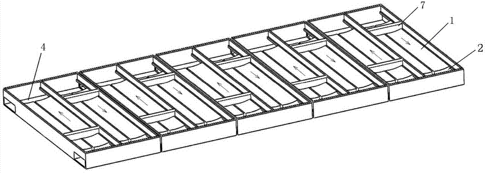 Processing method of thermoplastic filament composite material excrement leaking plate