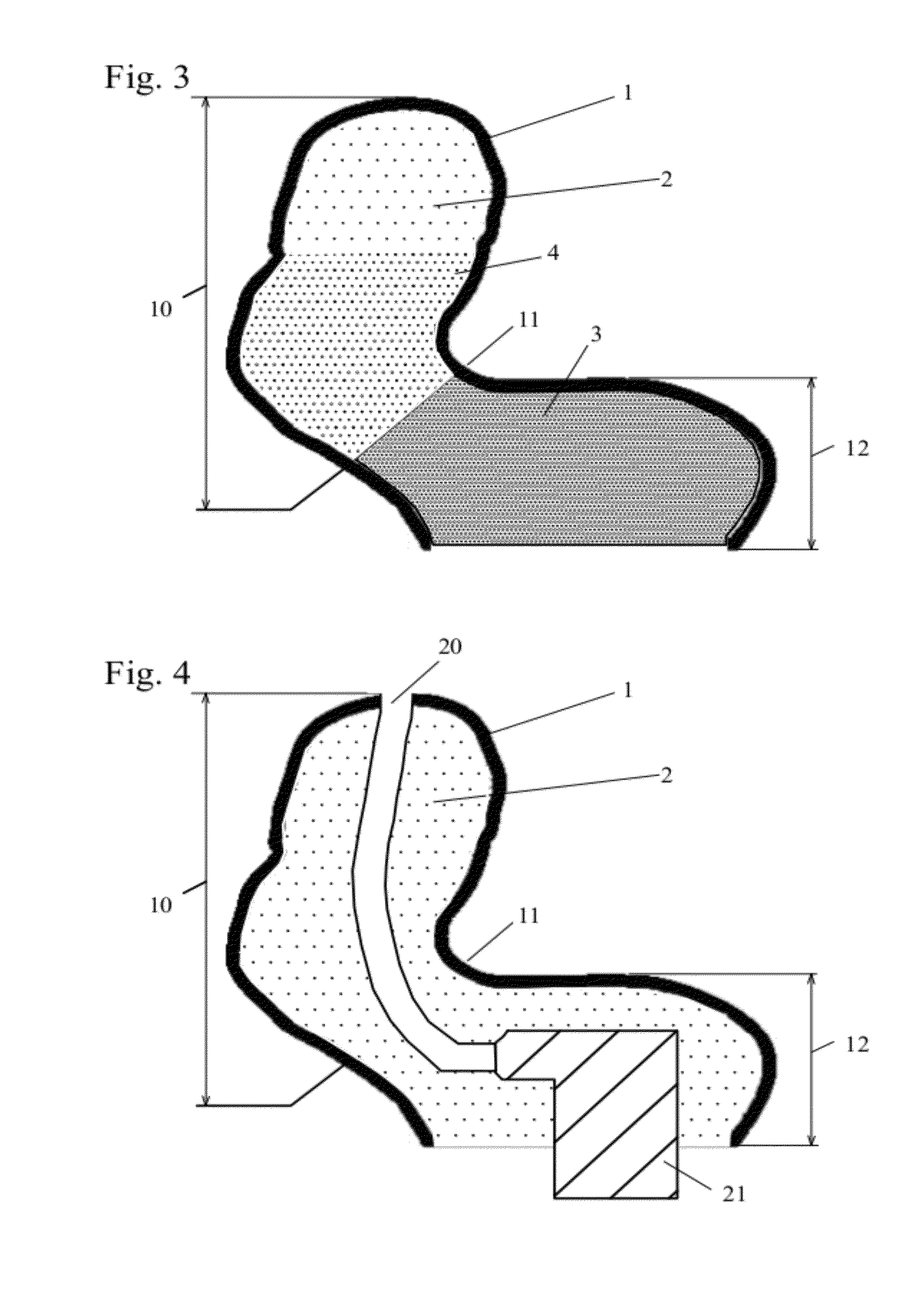 Concha-Fitting Custom Earplug with Flexible Skin and Filler Material