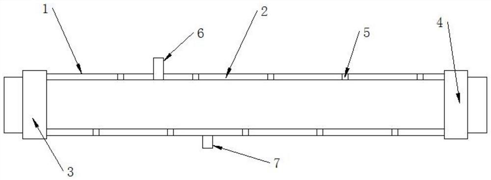 Liquid hydrogen vacuum conveying pipe