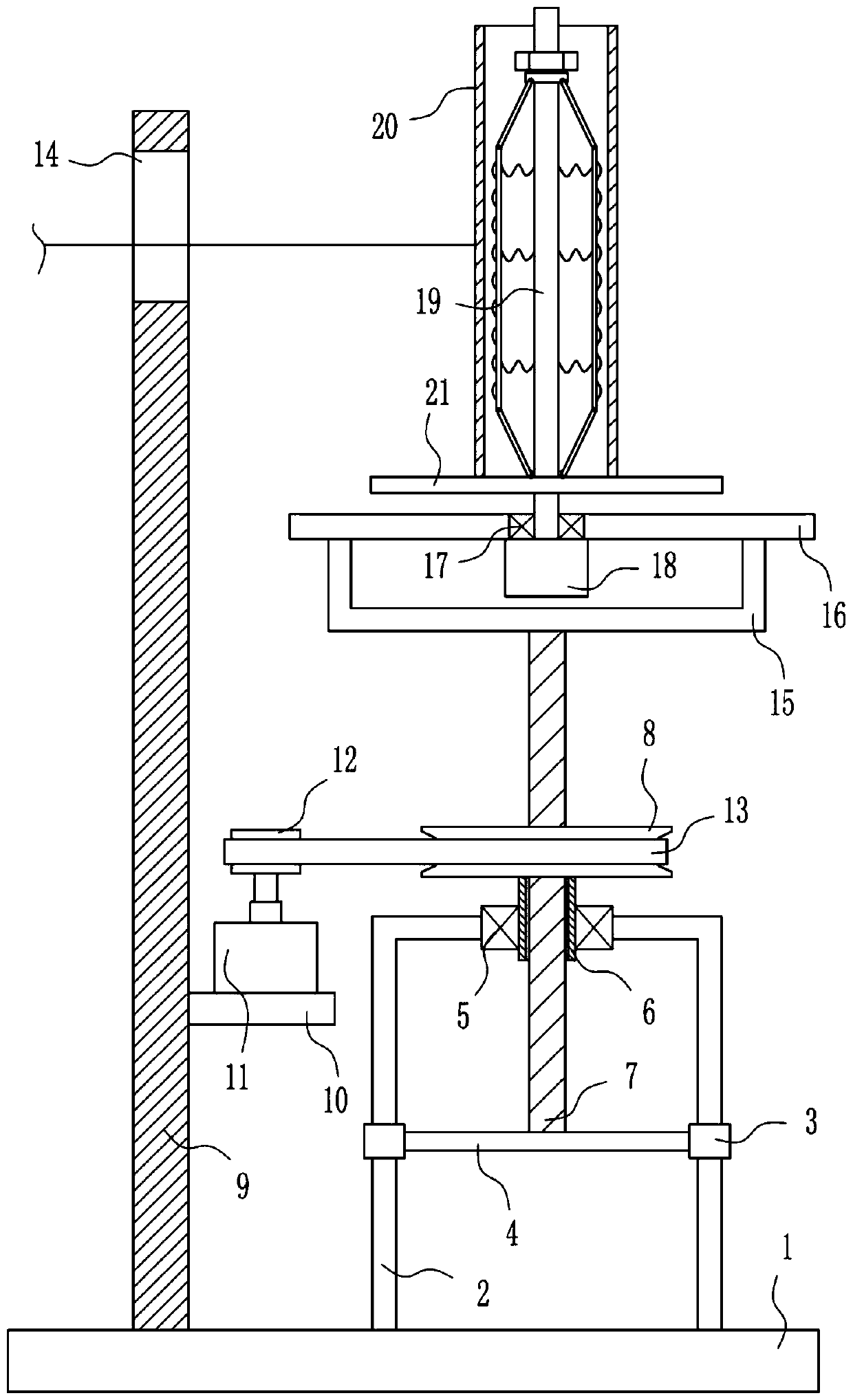 Cotton thread winding device for textile