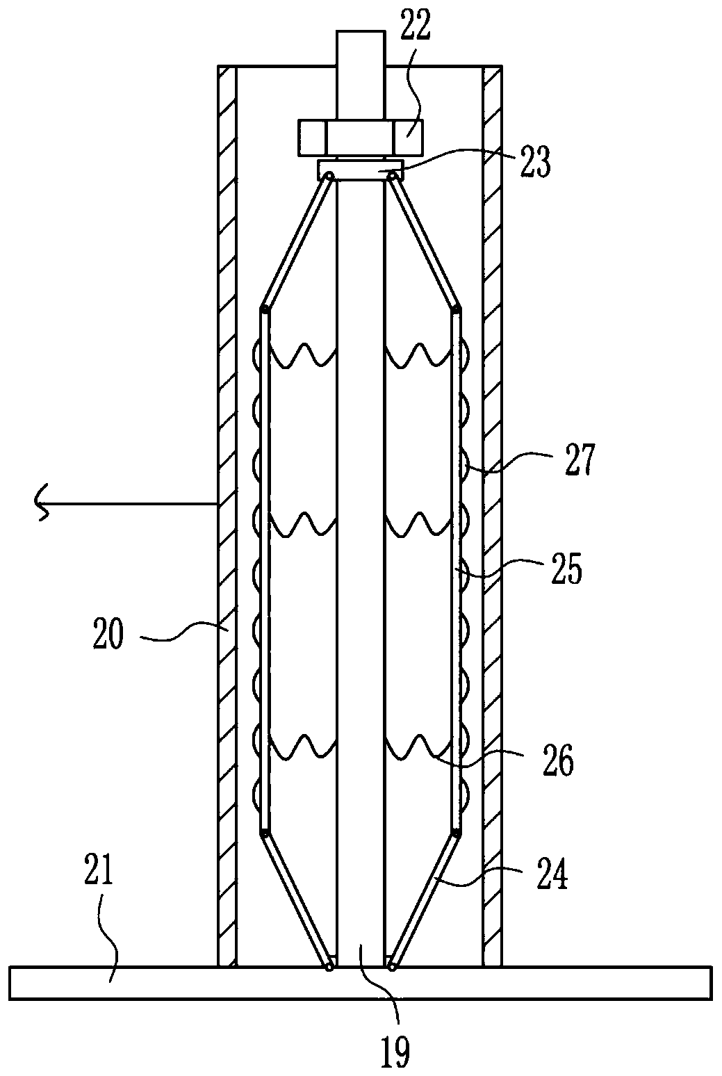 Cotton thread winding device for textile