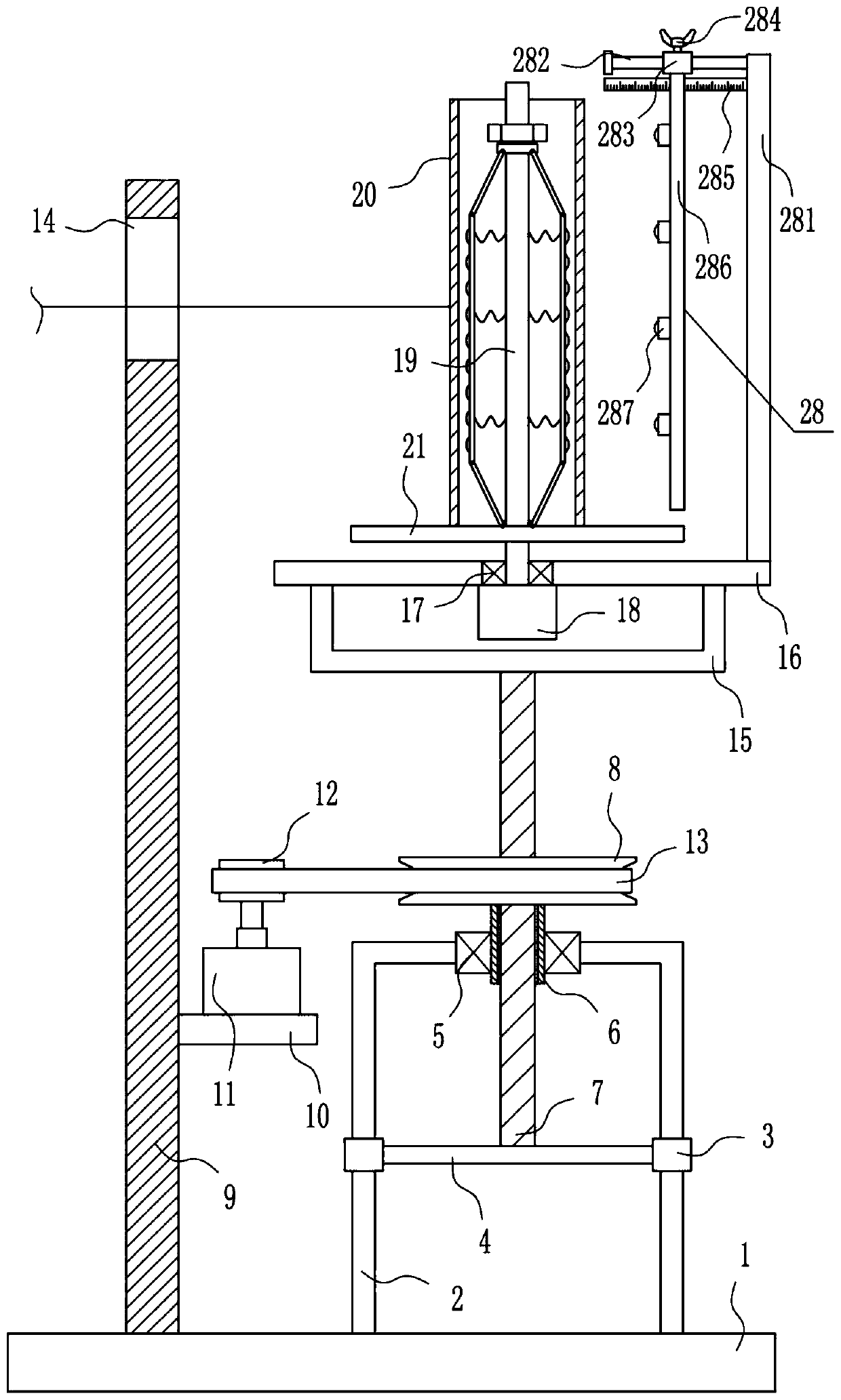 Cotton thread winding device for textile