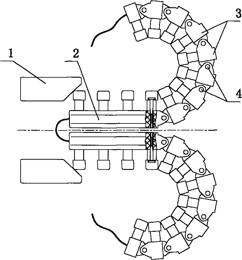 Chain purse-string suture instrument