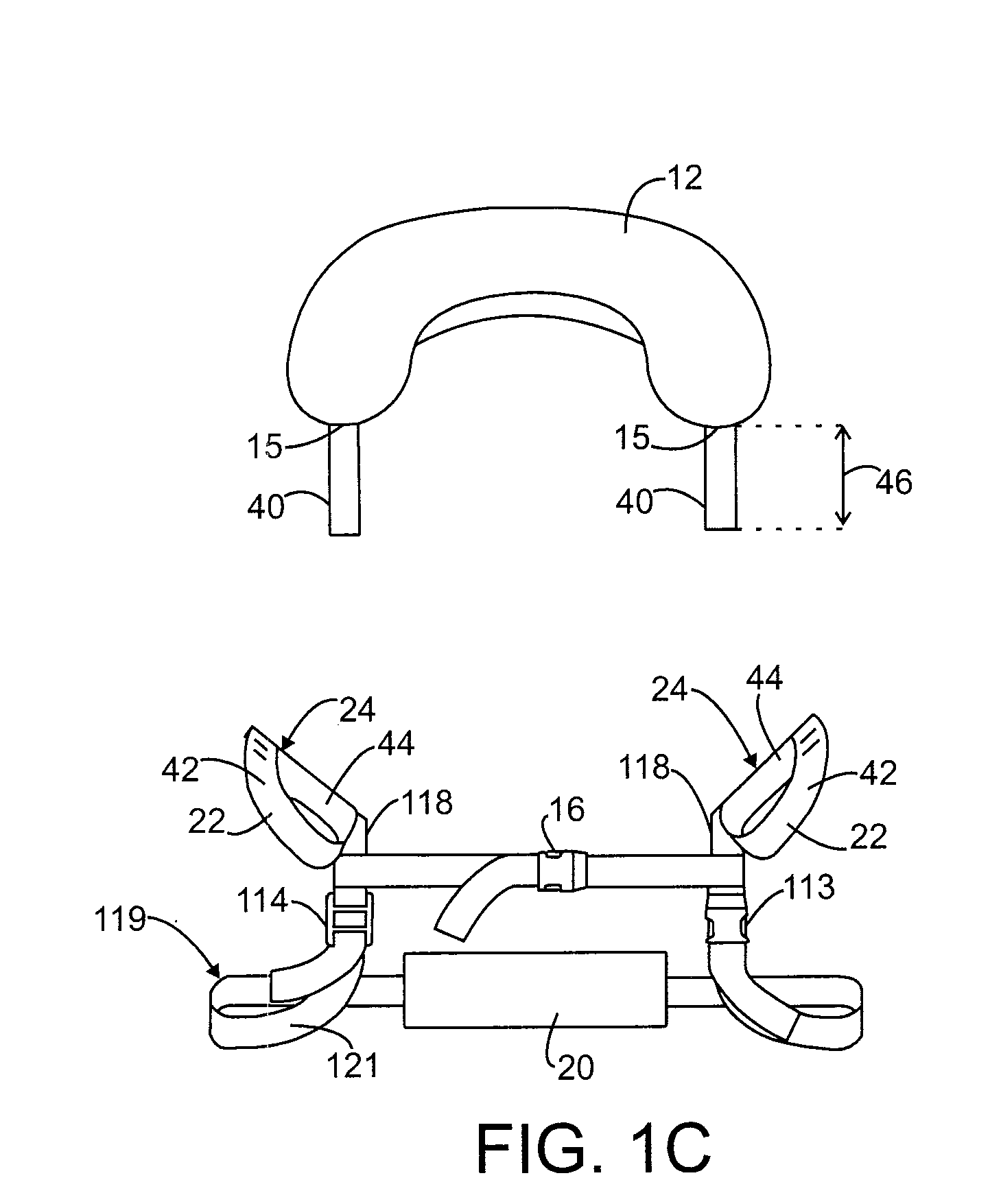 Overhead activity head-and-neck support collar