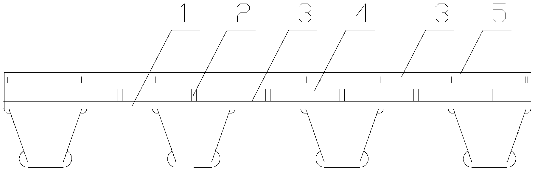 Orthotropic steel bridge deck paving structure and construction method thereof