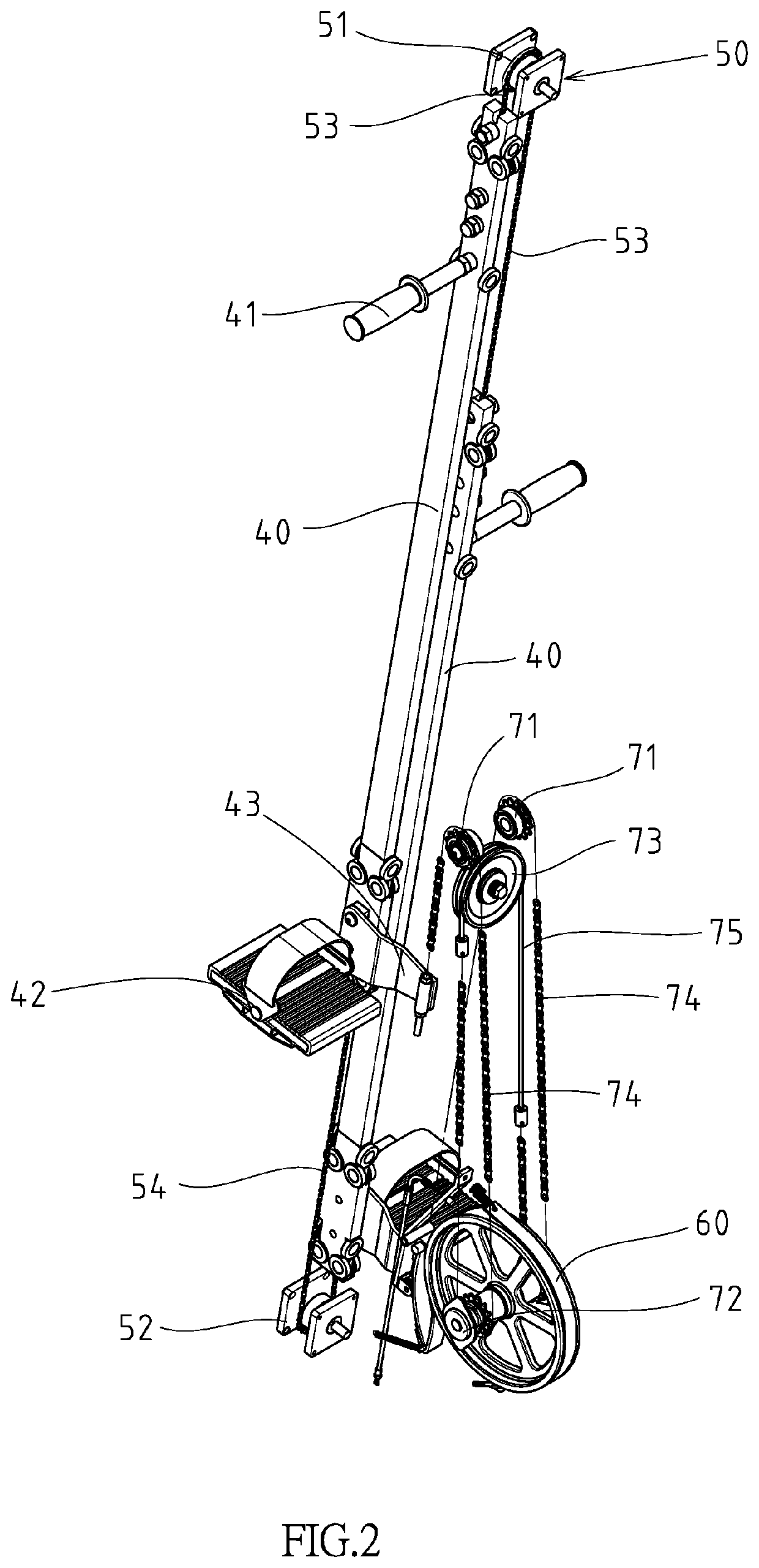 Column-type combination climbing exercise machine