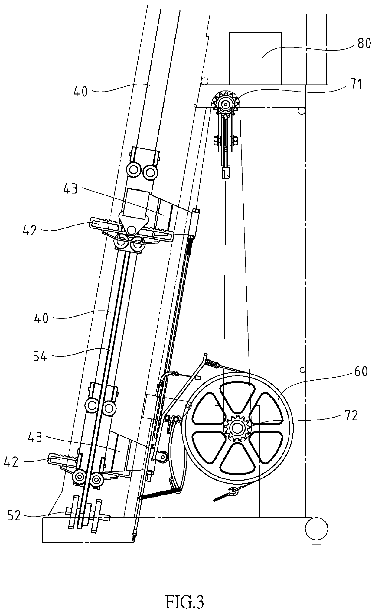 Column-type combination climbing exercise machine