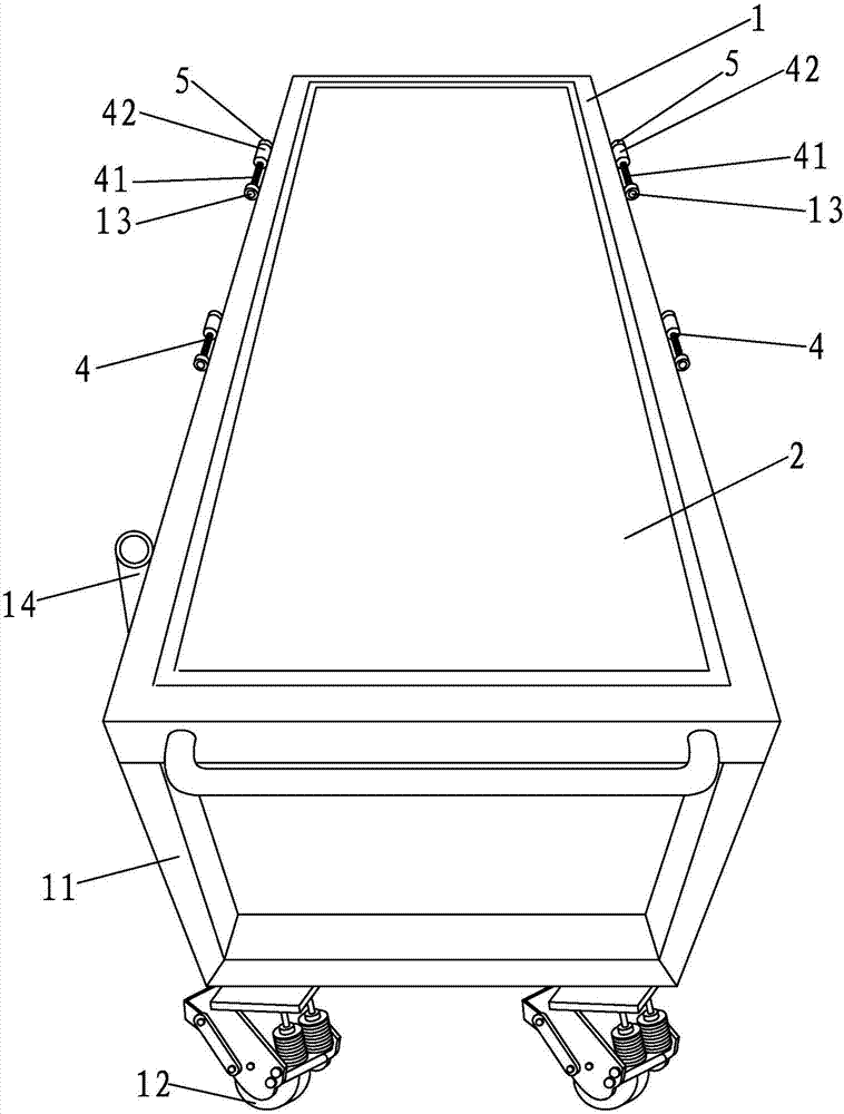 X-ray perspective medical flat car