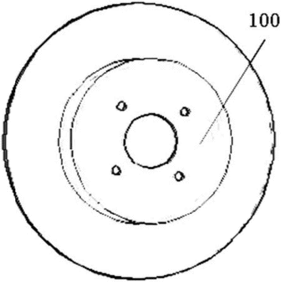 Simple thickness detection tool of brake disc