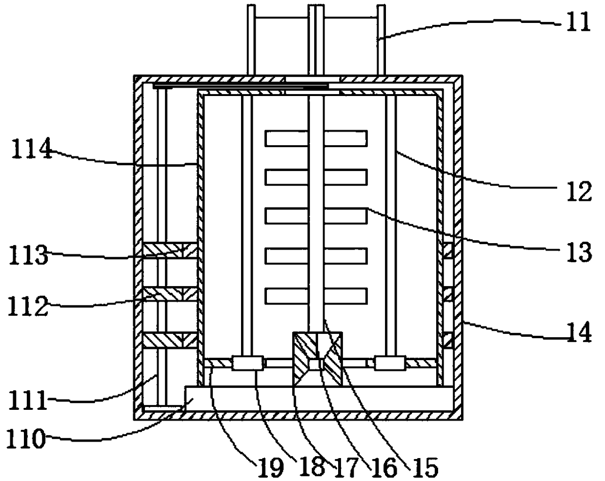 Building coating spraying device having purification function