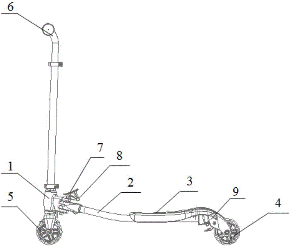 Deformable scooter